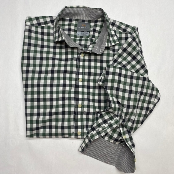 THOMAS DEAN XL CADUAL DRESS SHIRT - Picture 3 of 5